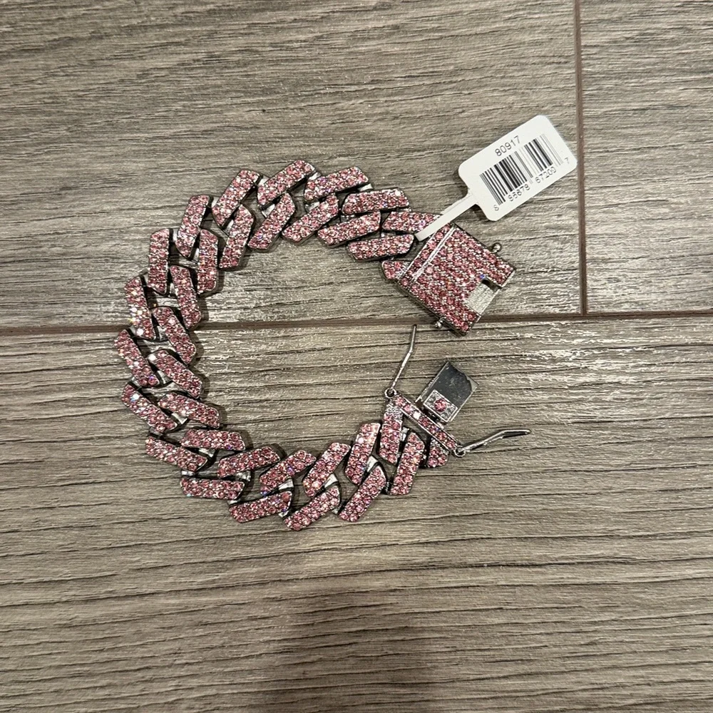 Invicta Elements 7” Men's Drip Chain Bracelet, Rosé Chrome Bracelet Bundle - Picture 2 of 4